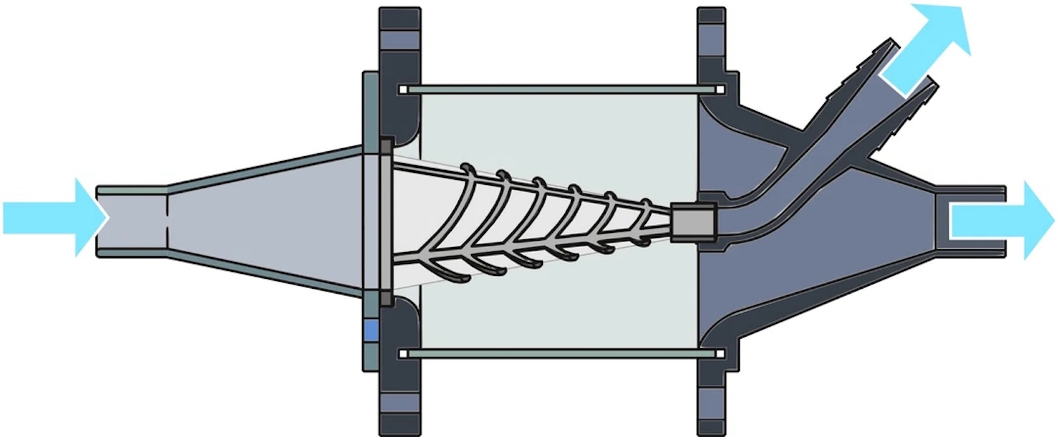 Filtrační prvek uprostřed napodobuje žaberní obloukový systém ryby. Pouzdro filtru umožňuje pravidelné čištění a instalaci do praček. Kredit: Christian Reuß/Leandra Hamann
