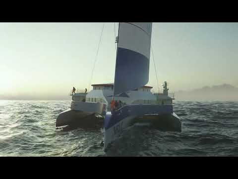 Miniatura voilier-cargo VELA Trimaran